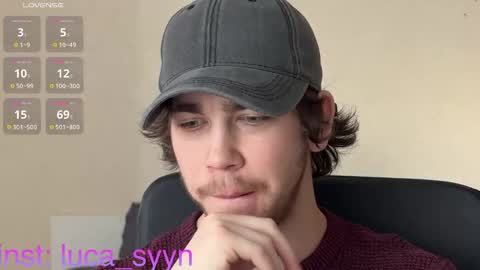 Snapshot of luca_syn chatting on October 18, 12:06 pm Luca S online show from October 18, 12:06 pm