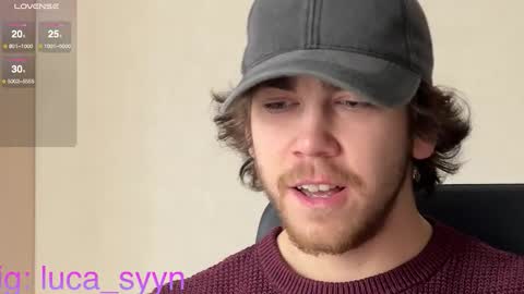 Snapshot of luca_syn chatting on October 30, 6:15 am Luca S online show from October 30, 6:15 am