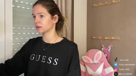 Lucie hot follow me on  online show from September 11, 7:19 am