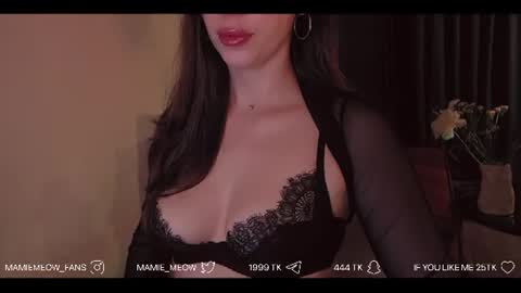 Snapshot of mamiemeow chatting on June 9, 6:19 pm Your Miss Alice online show from June 9, 6:19 pm