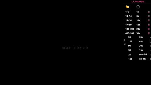 Snapshot of mariebycb chatting on November 6, 1:34 pm Maria online show from November 6, 1:34 pm