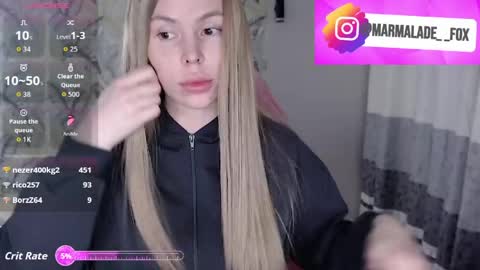 Marmalade Fox online show from April 12, 5:29 pm