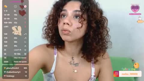 Snapshot of meliss1 chatting on March 2, 5:08 am melissa online show from March 2, 5:08 am