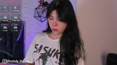 Snapshot of melody_black_ chatting on October 9, 9:02 pm Melody online show from October 9, 9:02 pm