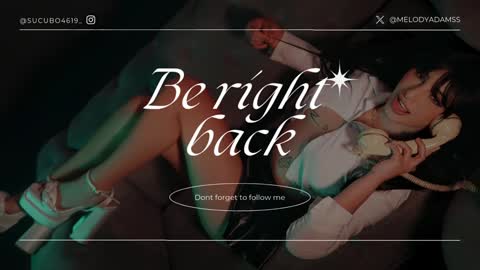 Snapshot of melodyadamss chatting on December 19, 12:13 am Melody or Val online show from December 19, 12:13 am