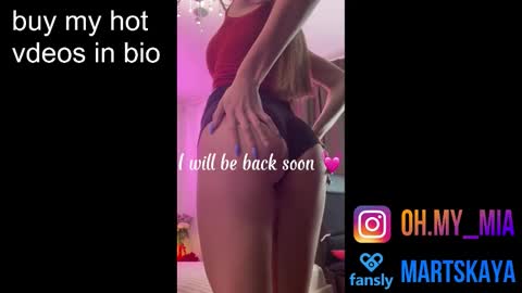 Snapshot of mia4sin chatting on December 15, 7:34 am Mia Martskaya online show from December 15, 7:34 am