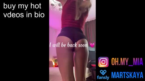 Snapshot of mia4sin chatting on January 18, 5:55 am Mia Martskaya online show from January 18, 5:55 am