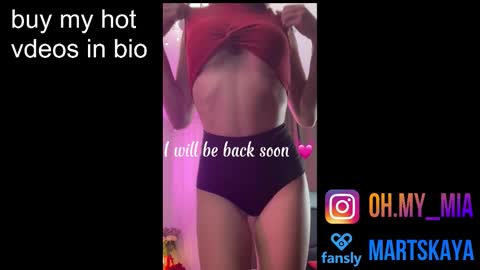 Snapshot of mia4sin chatting on February 3, 7:13 am Mia Martskaya online show from February 3, 7:13 am