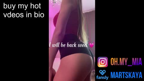 Snapshot of mia4sin chatting on February 9, 9:02 am Mia Martskaya online show from February 9, 9:02 am