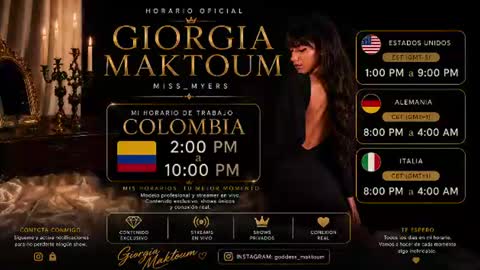 Goddess Myers  thumb up is important for me kisses  online show from July 18, 7:06 pm