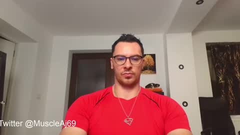 Snapshot of muscleaj69 chatting on October 13, 5:02 pm AJ online show from October 13, 5:02 pm