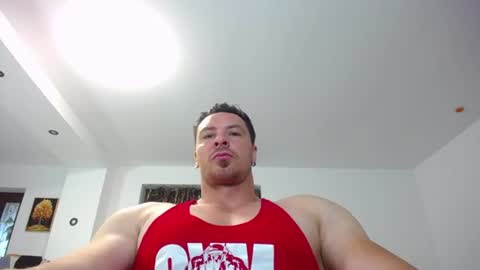 Snapshot of muscleaj69 chatting on July 18, 5:33 am AJ online show from July 18, 5:33 am