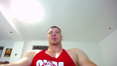 Snapshot of muscleaj69 chatting on July 22, 5:54 am AJ online show from July 22, 5:54 am