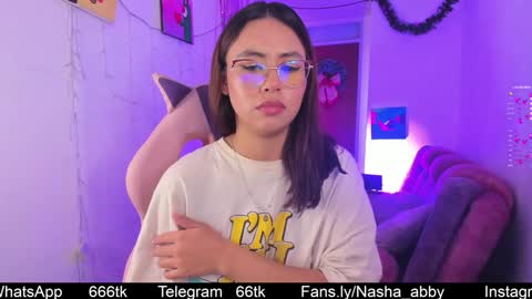 Snapshot of nasha_abby chatting on December 12, 9:04 pm Call me Nasha    online show from December 12, 9:04 pm
