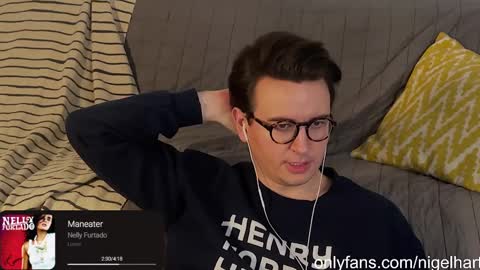 Snapshot of nigelhart chatting on January 7, 12:34 am Nigel Hart online show from January 7, 12:34 am