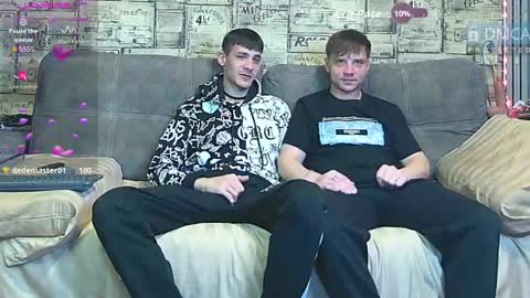 Max tall dark-haired guy with tattoos and Phil blond-haired online show from May 22, 12:51 am
