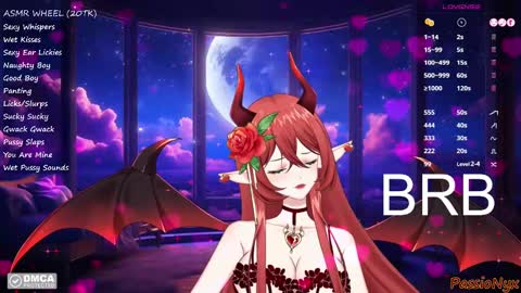 Snapshot of passionyx chatting on December 5, 5:48 am Succubus Nyx online show from December 5, 5:48 am