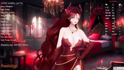 Snapshot of passionyx chatting on January 30, 2:38 am Succubus Nyx online show from January 30, 2:38 am