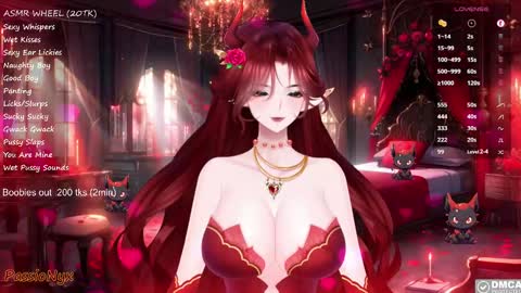 Snapshot of passionyx chatting on February 21, 4:29 am Succubus Nyx online show from February 21, 4:29 am