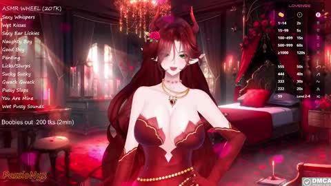 Snapshot of passionyx chatting on February 23, 1:24 am Succubus Nyx online show from February 23, 1:24 am