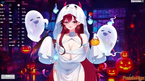 Snapshot of passionyx chatting on October 28, 2:48 am Succubus Nyx online show from October 28, 2:48 am