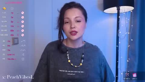 Snapshot of peachvibes chatting on March 10, 7:10 am Lili online show from March 10, 7:10 am