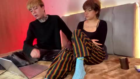 first anal video in bio we are lucy and perceo follow us online show from April 10, 1:00 am