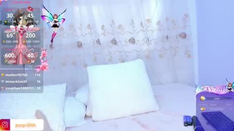 Snapshot of purplelilith3 chatting on February 25, 7:36 pm Purple Lilith online show from February 25, 7:36 pm