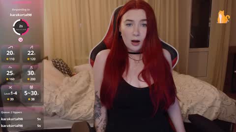 Snapshot of redhaired_kitty chatting on December 5, 12:52 am Lina online show from December 5, 12:52 am