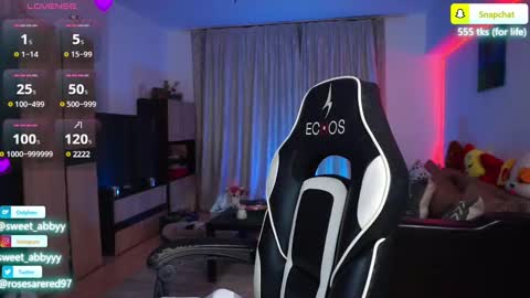 Snapshot of rosesarered97 chatting on February 18, 7:52 pm Abbygail online show from February 18, 7:52 pm