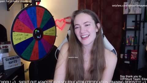 The Real Samantha Hayes haha  online show from December 2, 4:09 am