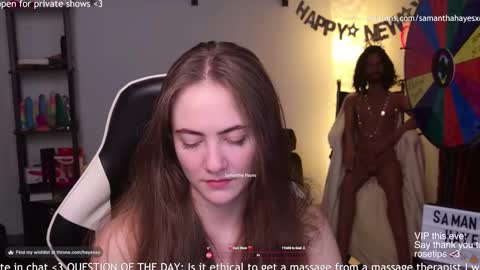 The Real Samantha Hayes haha  online show from January 14, 8:31 am