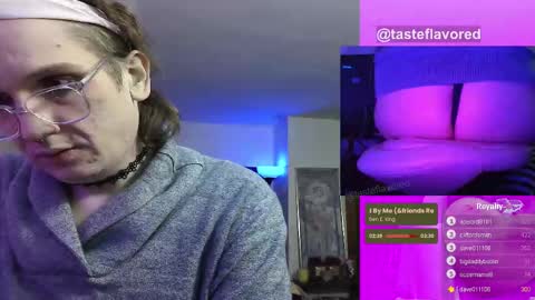 Snapshot of tasteflavored_femboy chatting on March 3, 3:42 pm Taste online show from March 3, 3:42 pm