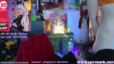 Snapshot of tricky_nymph chatting on January 4, 10:16 am Cassie online show from January 4, 10:16 am