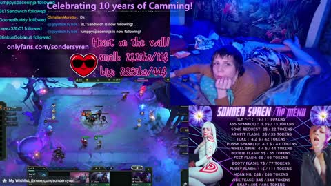 Snapshot of tricky_nymph chatting on March 1, 11:23 am Cassie online show from March 1, 11:23 am