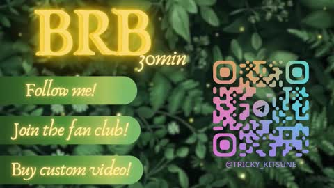 trickykitsune online show from January 9, 1:25 pm