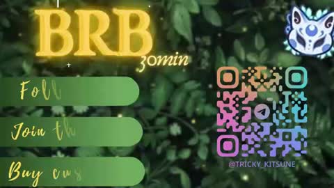 Snapshot of trickykitsune chatting on July 13, 5:05 pm trickykitsune online show from July 13, 5:05 pm