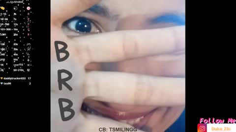 Snapshot of tsmilingg chatting on February 1, 12:07 am Dulce online show from February 1, 12:07 am