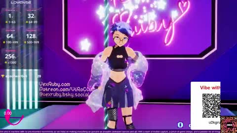 Snapshot of vexruby chatting on September 21, 12:12 am Vex Ruby online show from September 21, 12:12 am