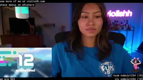 Snapshot of violishh chatting on June 11, 2:53 am follow me on twitter violishh and ig violishh online show from June 11, 2:53 am