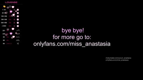 Snapshot of yours_anastasia chatting on December 21, 8:43 pm Anastasia online show from December 21, 8:43 pm