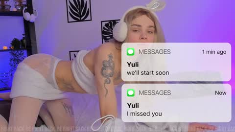 Snapshot of yuly_terner chatting on January 8, 7:13 am Yulia Terner online show from January 8, 7:13 am