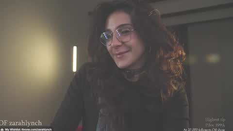 Snapshot of zarahlynch chatting on November 26, 10:44 pm Miss Lynch Next show 2911 online show from November 26, 10:44 pm