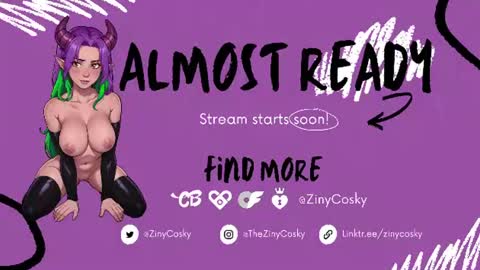 Snapshot of ziny_cosky chatting on July 13, 3:53 am Ziny Cosky online show from July 13, 3:53 am