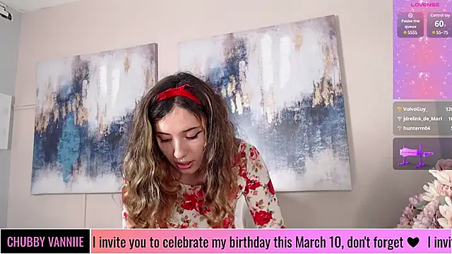 chubby vanniie  online show from March 4, 12:39 am