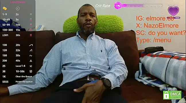 Snapshot of elmorenazost chatting on December 13, 3:49 am elmorenazost online show from December 13, 3:49 am