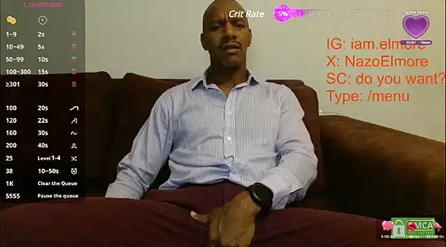 Snapshot of elmorenazost chatting on February 25, 3:31 am elmorenazost online show from February 25, 3:31 am