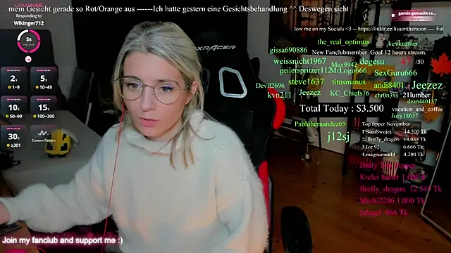 Lisaonthemoon online show from November 30, 2:48 am