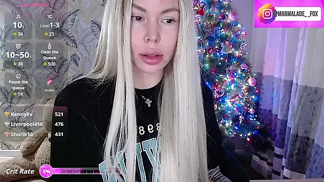 Snapshot of Marmalade_Fox chatting on December 17, 4:57 pm Marmalade Fox online show from December 17, 4:57 pm