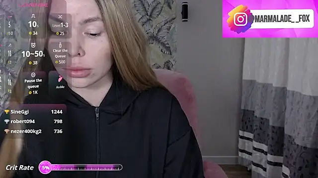 Marmalade Fox online show from April 6, 3:57 pm